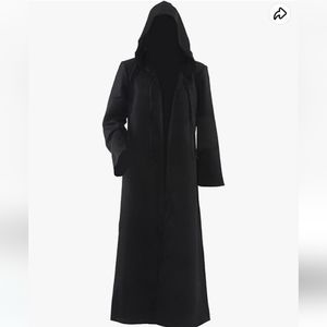 Black Hooded Unisex Cloak NWOT Size 2X